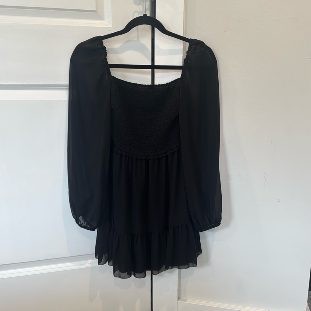 Wilfred / aritiza black long sleeve dress - size: XS